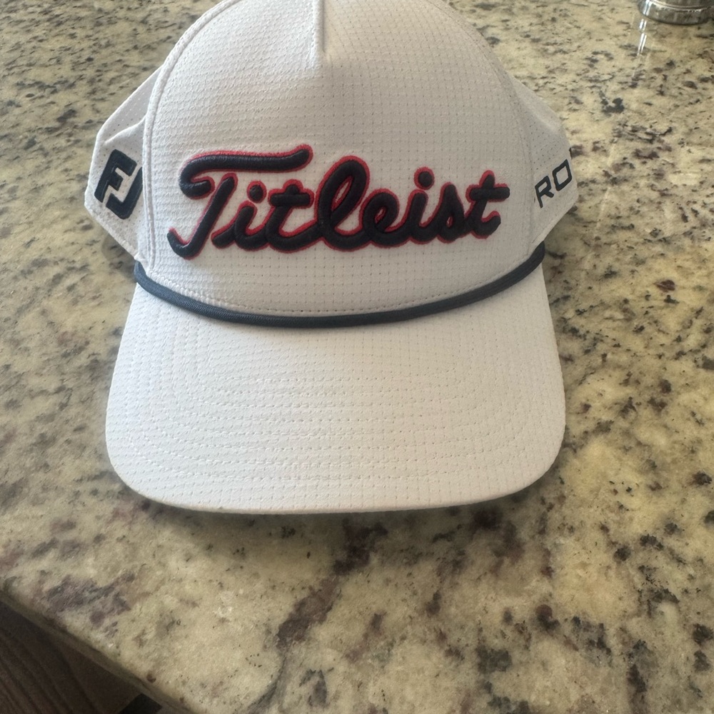 Titleist White and Black Golf Cap
